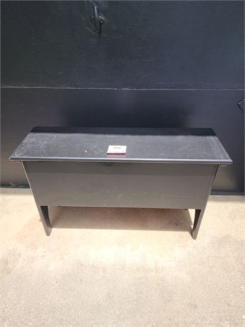 Dark Charcoal Storage Bench / Chest with Lid
