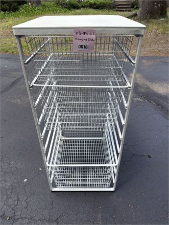 White Wire Shelving Unit — Commercial Grade