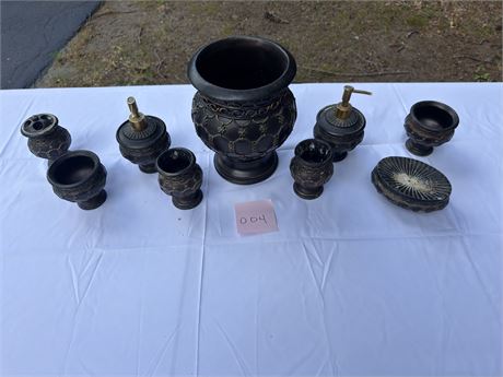 Black Decorative Vases & Urns — Set