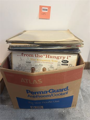 Collection of Vintage LP Records in Original Sleeves